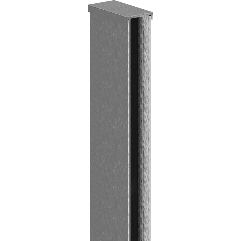 Mexen lišťa priečnu k stenovej stene 10 mm, brushed gun gray - 800-00-66-X