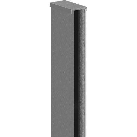 Mexen lišťa priečnu k stenovej stene 10 mm, brushed gun gray - 800-00-66-X