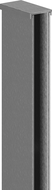 Mexen lišťa priečnu k stenovej stene 10 mm, brushed gun gray - 800-00-66-X