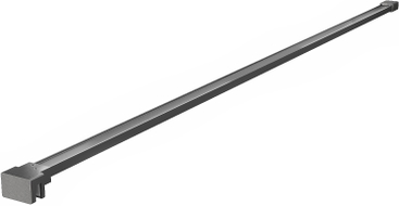 Mexen jednoduchý držiak na sprchovú stenu 10 mm, gun gray kartáčovaný - 830-10-66
