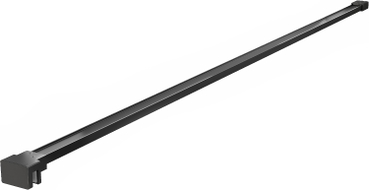 Mexen jednoduchá vzpera pre sprchový panel 10 mm, čierna - 830-10-70