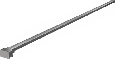 Mexen Uni-P2 Rovná vzpera pre sprchovú zástenu 10 mm, gun metal - 830-10-95