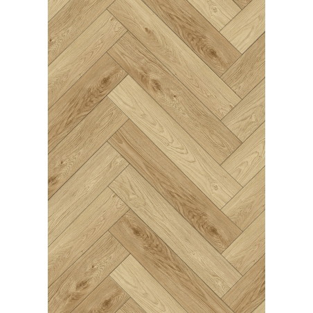 Mexen Anniston vzorka vinylových panelov rybia kosť LVT Dryback 2,5 mm, podklad PVC, 4 V-drážka, Dub - F1471-S