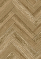 Mexen Manhattan vzorka vinylových panelov rybia kosť LVT Dryback 2,5 mm, PVC podklad, 4 V-drážky, Dub - F1473-S