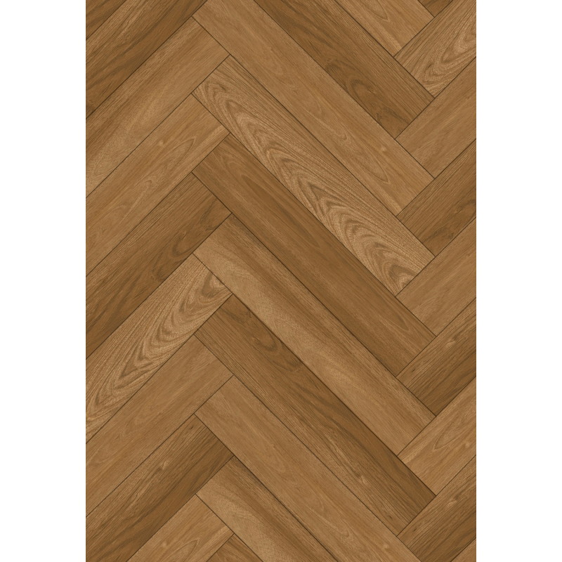 Mexen Overland Park vzorka vinylovej parkety rybia kosť LVT Dryback 2,5 mm, podklad 4 V-Fuga, Jatoba - F1487-S