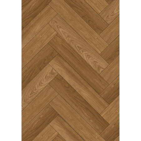 Mexen Overland Park vzorka vinylovej parkety rybia kosť LVT Dryback 2,5 mm, podklad 4 V-Fuga, Jatoba - F1487-S