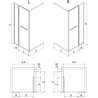 Mexen Linea posuvné sprchové dvere 90 cm, priehľadné, chróm - 8E1-090-000-01-01
