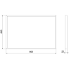 Mexen Loft kúpeľňové zrkadlo obdĺžnikové 60 x 40 cm, čierny rám - 9852-060-040-000-70
