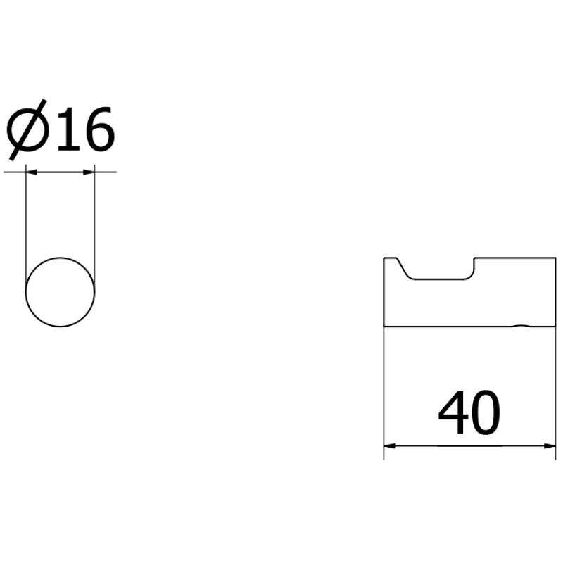 Mexen Loop háčik na uteráky (2 ks), čierny - 70A71012-70