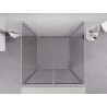 Mexen Exo-B Duo 3S 3-stenná sprchová kabína s otváracími dverami 80 x 80 cm, transparentná, chróm - 814-080-080-01-00-3S