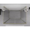 Mexen Exo-B Duo 3S sprchový kút 3-stranný s otočnými dverami 100 x 75 cm, priehľadný, zlatý - 814-100-075-50-00-3S
