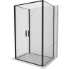 Mexen Exo-B Duo 3S sprchová kabína 3-stenová závesná 120 x 90 cm, transparentná, čierna - 814-120-090-70-00-3S