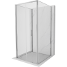 Mexen Exo-F 3S 3-stenná sprchová kabína, skladacia 90 x 90 cm, transparentná, chróm - 816-090-090-01-00-3S