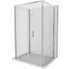 Mexen Exo-F 3S skladacia sprchová kabína 3-stenová 75 x 70 cm, transparentná, chróm - 816-075-070-01-00-3S