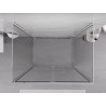 Mexen Exo-F 3S sprchovací kút 3-stenný skladací 95 x 70 cm, priehľadný, chróm - 816-095-070-01-00-3S