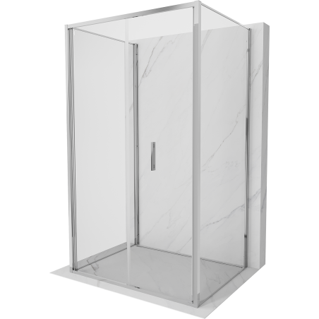 Mexen Exo-3S Sprchovací kabína 3-stranná skladacia 95 x 85 cm, transparentná, chróm - 816-095-085-01-00-3S