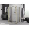 Mexen Exo-F 3S trojstranný skladací sprchový kút 90 x 70 cm, transparentný, zlatý - 816-090-070-50-00-3S