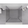 Mexen Exo-3S trojstranný sprchovací kút s otváracími dverami 75 x 75 cm, priehľadný, chróm - 817-075-075-01-00-3S