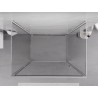 Mexen Exo-B 3S sprchový kút 3-stenový sklopný 100 x 80 cm, transparentný, chróm - 817-100-080-01-00-3S