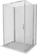 Mexen Exo-R 3S sprchový kút 3-stranný otváravý 120 x 70 cm, transparentný, chróm - 819-120-070-01-00-3S