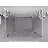 Mexen Exo-R 3S sprchový kút 3-stranný výklopný 115 x 80 cm, transparentný, chróm - 819-115-080-01-00-3S