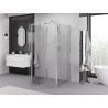 Mexen Exo-R 3S sprchový kút 3-stenový naklápací 100 x 100 cm, transparentný, chróm - 819-100-100-01-00-3S