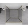 Mexen Exo-R 3S sprchovací kút 3-stenový otočný 95 x 95 cm, transparentný, zlatý - 819-095-095-50-00-3S