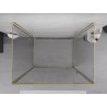 Mexen Exo-R 3S sprchovací kút 3-stenový, závesný 135 x 100 cm, priehľadný, zlatý - 819-135-100-50-00-3S