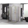 Mexen Exo-3S sprchový kút 3-stenový otvárací 150 x 110 cm, transparentný, zlatý - 819-150-110-50-00-3S