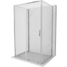 Mexen Exo-S 3S 3-stenná posuvná sprchová kabína 145 x 70 cm, transparent, chróm - 8151-145-070-01-00-3S