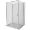 Mexen Exo-3S 3-stenný sprchový kút posuvný 135 x 85 cm, transparentný, chróm - 8151-135-085-01-00-3S