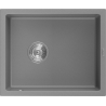 Mexen Pedro jednodrezový granitový drez 560 x 460 mm, sivý, chrómový sifón - 6508561000-71