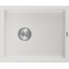 Mexen Pedro granitový jednokomorový drez 560 x 460 mm, biela- 6508561000-20