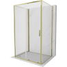 Mexen Exo-3S trojstranná rohová sprchová kabína 200 x 90 cm, transparentná, zlatá - 8151-200-090-50-00-3S