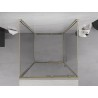 Mexen Exo-S 3S sprchovací kút 3-stenový posuvný 120 x 120 cm, transparentný, zlatý - 8151-120-120-50-00-3S