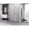 Mexen Exo-S Duo 3S 3-stenná sprchová kabína posuvná 140 x 70 cm, transparentná, chróm - 8152-140-070-01-00-3S