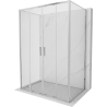 Mexen Exo-S Duo 3S sprchová kabína 3-stenná posuvná 150 x 70 cm, transparentná, chróm - 8152-150-070-01-00-3S