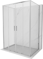 Mexen Exo-S Duo 3S sprchový kút 3-stenový posuvný 160 x 70 cm, transparentný, chróm - 8152-160-070-01-00-3S