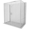 Mexen Exo-S Duo 3S sprchový kút 3-stenný posuvný 170 x 70 cm, transparentný, chróm - 8152-170-070-01-00-3S