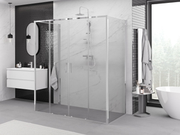 Mexen Exo-S Duo 3S sprchová kabína 3-stenná posuvná 200 x 70 cm, transparentná, chróm - 8152-200-070-01-00-3S