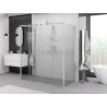 Mexen Exo-S Duo 3S trojstranná sprchová kabína 180 x 75 cm, transparentná, chróm - 8152-180-075-01-00-3S