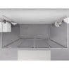 Mexen Exo-3S sprchová kabína trojstranná posuvná 200 x 90 cm, transparentná, chróm - 8152-200-090-01-00-3S