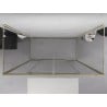Mexen Exo-3S sprchový kút 3-stenný posuvný 200 x 90 cm, transparentný, zlatý - 8152-200-090-50-00-3S