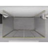 Mexen Exo-S Duo 3S sprchový kút 3-stranný posuvný 130 x 100 cm, transparentný, zlatý - 8152-130-100-50-00-3S