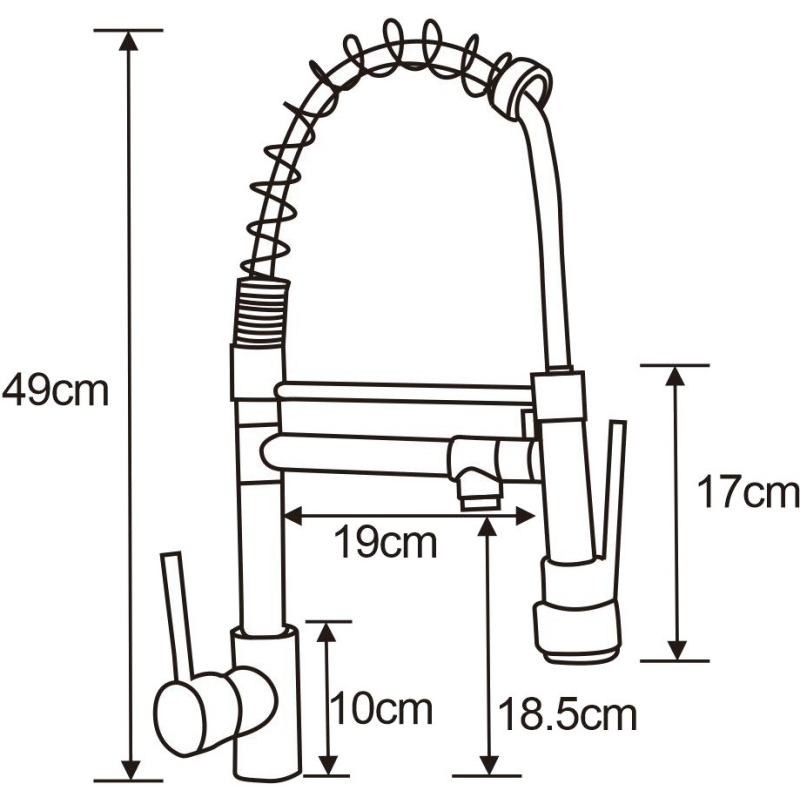 Mexen Corina kuchynská batéria, čierna - 670601-70