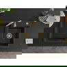 Mexen Tomas granitový dvojkomorový drez 800 x 500 mm, Čierna/Zlatá metalíza, Sifón Zlatá - 6516802000-75-G
