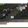 Mexen Tomas granitový dvojkomorový drez 800 x 500 mm, Čierna, Sifón Zlatá - 6516802000-77-G