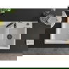 Mexen Tomas granitový dvojkomorový drez 800 x 500 mm, Biela, Sifón Čierna - 6516802000-20-B