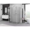 Mexen Exo-3S sprchový kút 3-stenný skladací 110 x 100 cm, transparentný, chróm - 8182-110-100-01-00-3S
