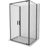 Mexen Exo-BR Duo 3S sprchový kút 3-stenný výklopný 110 x 70 cm, transparentný, čierny - 8182-110-070-70-00-3S